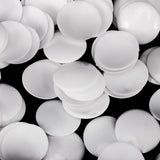 Maxbell 100 Pieces Plastic Round Buttons Base for DIY Fabric Cloth Buttons 35mm