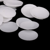 Maxbell 100 Pieces Plastic Round Buttons Base for DIY Fabric Cloth Buttons 35mm