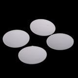 Maxbell 100 Pieces Plastic Round Buttons Base for DIY Fabric Cloth Buttons 35mm