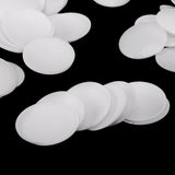 Maxbell 100 Pieces Plastic Round Buttons Base for DIY Fabric Cloth Buttons 35mm