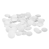 Maxbell 100 Pieces Plastic Round Buttons Base for DIY Fabric Cloth Buttons 35mm