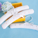 Maxbell Lovely Baby Kids Padded Cotton Ribbon Clothes Hanger Home Decoration Pink
