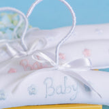 Maxbell Lovely Baby Kids Padded Cotton Ribbon Clothes Hanger Home Decoration Pink
