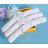 Maxbell Lovely Baby Kids Padded Cotton Ribbon Clothes Hanger Home Decoration Pink
