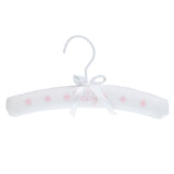 Maxbell Lovely Baby Kids Padded Cotton Ribbon Clothes Hanger Home Decoration Pink