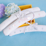 Maxbell Lovely Baby Kids Padded Cotton Ribbon Clothes Hanger Home Decoration Pink