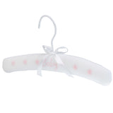 Maxbell Lovely Baby Kids Padded Cotton Ribbon Clothes Hanger Home Decoration Pink