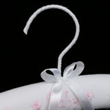 Maxbell Lovely Baby Kids Padded Cotton Ribbon Clothes Hanger Home Decoration Pink
