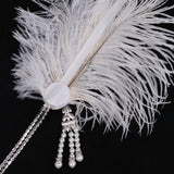 Maxbell Women's Gorgeous Party Prom Flapper Headbands 1920s Feather Crystal Headband