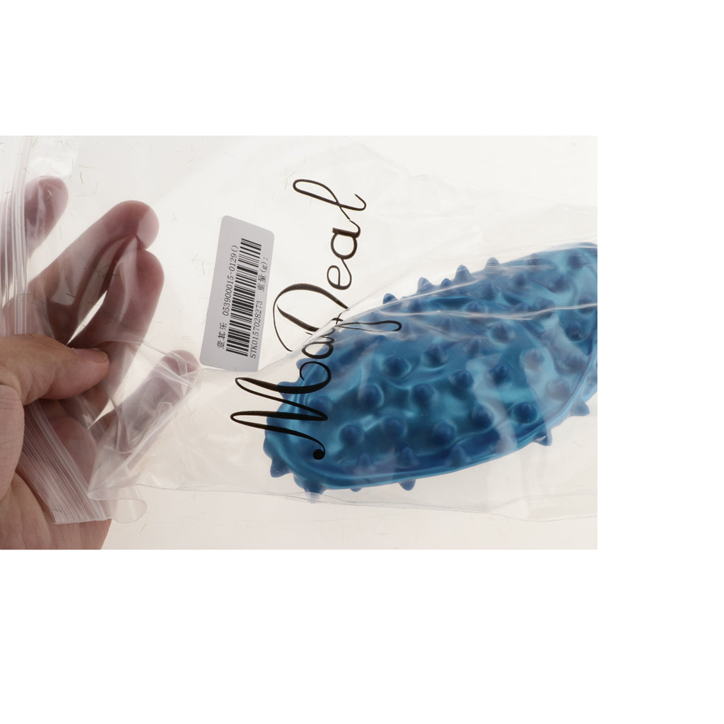 Maxbell 6 Inch PVC Inflated Knobby Bouncy Ball Massage Sensory Ball Kids Toy Blue