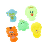 Maxbell Baby Squeaky Bath Time Toy Rubber Mini Colorful Animals Set of 5 Pcs