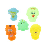 Maxbell Baby Squeaky Bath Time Toy Rubber Mini Colorful Animals Set of 5 Pcs