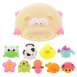 Maxbell Small Bath Time Toys for Baby Infant Big Eye Frog Cartoon Squirter