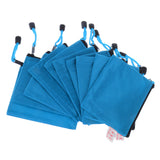 Maxbell 10pcs Waterproof Document Bags Filing Pens Paper For Office Light Blue