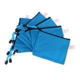 Maxbell 10pcs Waterproof Document Bags Filing Pens Paper For Office Light Blue