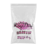 Maxbell 36pcs Ear Gauges Stretching Kit Acrylic Plug 14G-00G Expander Purple