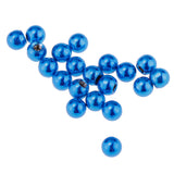 Maxbell 20PCS Stainless Steel Piercing Jewelry Replacement Ball 1.2X3mm Blue