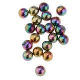 Maxbell 20 Piece Stainless Steel 4mm Piercing Jewelry Balls fit 14g Bar Colorful