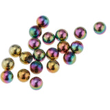 Maxbell 20 Piece Stainless Steel 4mm Piercing Jewelry Balls fit 14g Bar Colorful