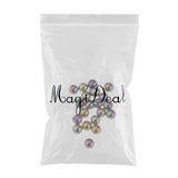 Maxbell 20 Piece Stainless Steel 4mm Piercing Jewelry Balls fit 14g Bar Colorful