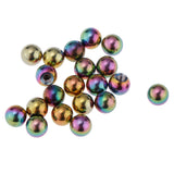 Maxbell 20 Piece Stainless Steel 4mm Piercing Jewelry Balls fit 14g Bar Colorful