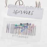 Maxbell 9 Pieces Stainless Steel Barbell Tongue Lip Helix Stud Shield 16g 3mm Ball