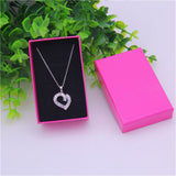 Maxbell 24 Pieces Gift Box Set Ring Necklace Box for Anniversaries Birthday Rose Red