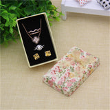 Maxbell 24 Pieces Cute Ribbon Bowknot Gift Box Ring Necklace Jewelry Display Yellow