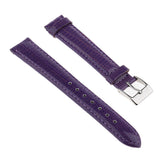 Maxbell Leather Watch Strap 12mm-20mm Wristband for Men Women 18mm Purple