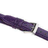 Maxbell Leather Watch Strap 12mm-20mm Wristband for Men Women 18mm Purple