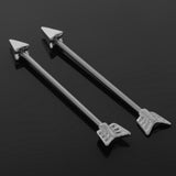 Maxbell Alloy Tribal Arrow Cartilage Stud Body Piercing Earring  Alergy Free Silver