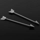 Maxbell Alloy Tribal Arrow Cartilage Stud Body Piercing Earring  Alergy Free Silver