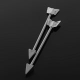 Maxbell Alloy Tribal Arrow Cartilage Stud Body Piercing Earring  Alergy Free Silver