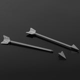 Maxbell Alloy Tribal Arrow Cartilage Stud Body Piercing Earring  Alergy Free Silver