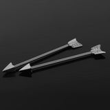 Maxbell Alloy Tribal Arrow Cartilage Stud Body Piercing Earring  Alergy Free Silver