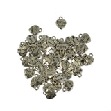 Maxbell 50pcs Tibetan Silver Best Friend Love Heart Charms Pendants Jewelry Making