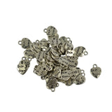 Maxbell 50pcs Tibetan Silver Best Friend Love Heart Charms Pendants Jewelry Making