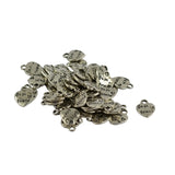 Maxbell 50pcs Tibetan Silver Best Friend Love Heart Charms Pendants Jewelry Making