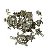 Maxbell 20pcs Tibetan Silver Assorted Ocean Sea Turtle Tortoise Charms Pendants