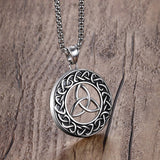 Maxbell New Celtic-Knot Charm Pendant Necklace with Chain Jewelry Gift for Men Women