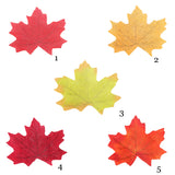Maxbell 50pcs Fall Wedding Maple Leaf Leaves Favor Decorations Photo Props Dark Red