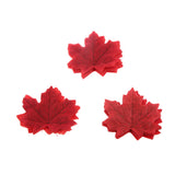 Maxbell 50pcs Fall Wedding Maple Leaf Leaves Favor Decorations Photo Props Dark Red
