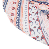Maxbell Womens Boho Floral Tie Up Waist Summer Beach Wrap Cover Up Maxi Skirt Pink