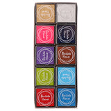Maxbell Rubber Stamps Ink Pad Vivid Multi Colours Set Craft Card Making Scrapbooking