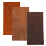 Maxbell Genuine Real Leather Top Layer Leather Fabric for Leathercraft Deep coffee