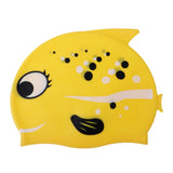 Maxbell Kids Silicone Swimming Cap Waterproof Beach Bathing Hat Bobofish Yellow