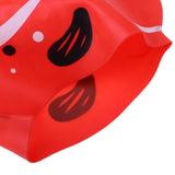 Maxbell Kids Silicone Swimming Cap Waterproof Beach Bathing Hat Bobofish Red