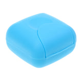 Maxbell Travel Soap Dish Box Case Holder Container Shower Home Bathroom Blue