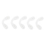 Maxbell Pack of 5 Eyewear Silicone Conjoined Nose Pads Eyewear Accessories Clear
