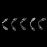 Maxbell Pack of 5 Eyewear Silicone Conjoined Nose Pads Eyewear Accessories Clear